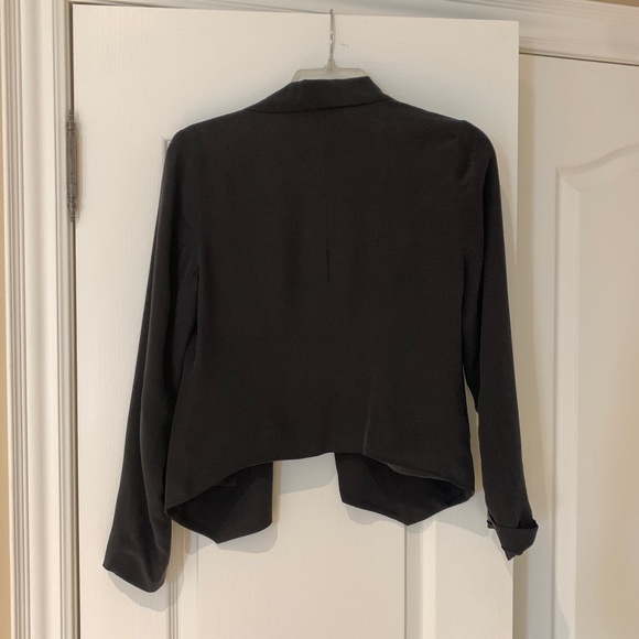 Cynthia Rowley Silk Jacket, XS, Black - Picture 4 of 13